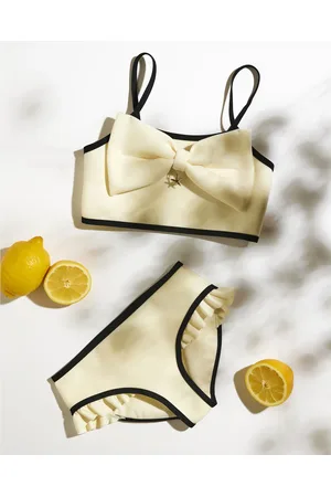 River Island Girls 3D Bow Bikini Set