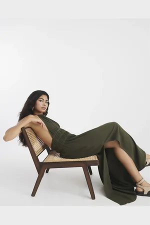 River Island Womens Halter Neck Maxi Dress