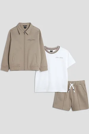 River Island Boys Twill Jacket 3 Piece Set