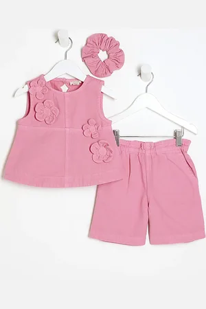 River Island Mini Girls Denim Outfit Set