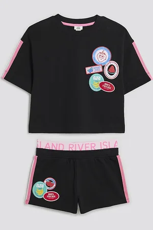 River Island Girls Badge Runner Set