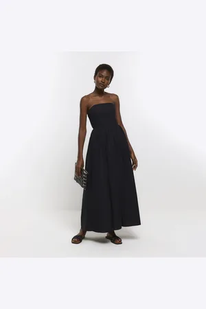 kind society River Island Womens Bandeau Prom Maxi Dress