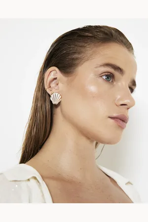 River Island Womens Mini Shell Stud Earrings