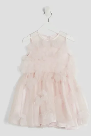 River Island Mini Girls 3D Floral Tulle Skater Dress