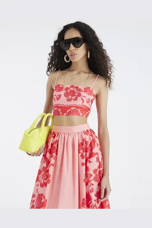 River Island Womens Floral Beach Crop Top