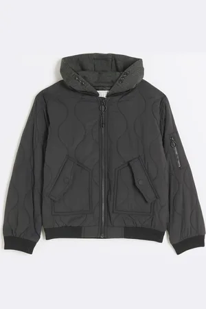 River Island Boys Quilted Hooded Jacket