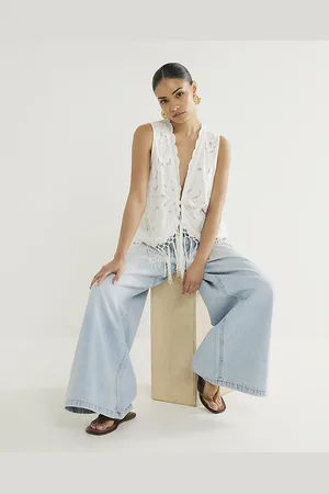 River Island Womens Petite Low Rise Baggy Jeans
