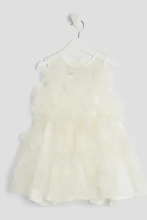 River Island Mini Girls 3D Floral Tulle Skater Dress