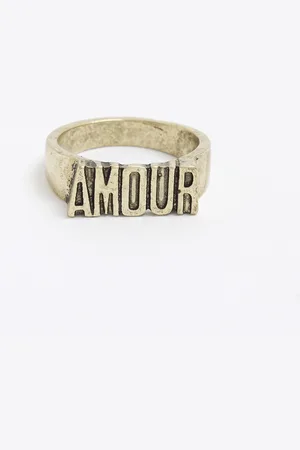 River Island Mens Amour Ring