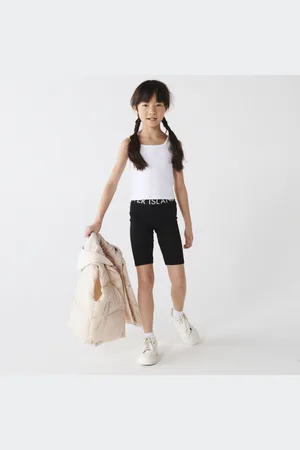 kind society River Island Girls Ri Elasticated Cycle Shorts