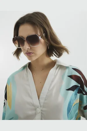 River Island Womens Metal Hexagon Sunglasses