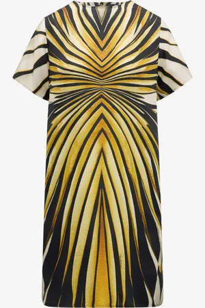 Roberto Cavalli Ray Of Print Silk Mini Dress - Female Day Dresses 38