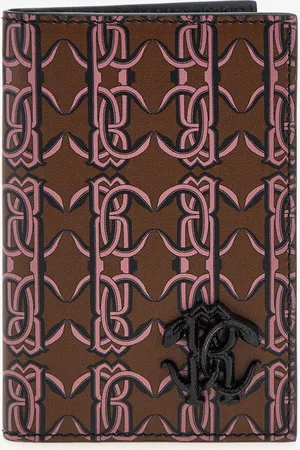 Roberto Cavalli Cardholder With Monogram Rc - Male Small Leather Goods Unica