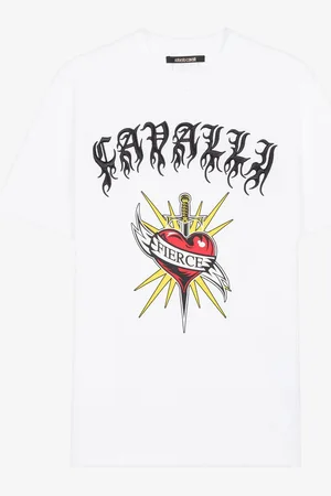 Roberto Cavalli Fierce Print Short-sleeve T-shirt - Male T-shirts And Polos S