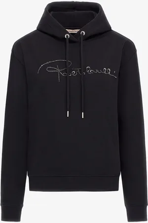 Roberto Cavalli Sweatshirt With Signature - Female Sweatshirts Xl