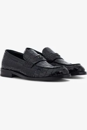 Roberto Cavalli Crocodile-effect Loafers - Male Loafers & Moccasins 41