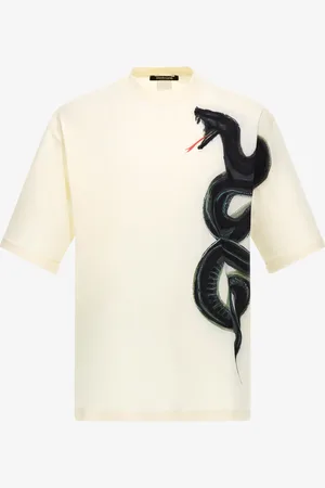 Roberto Cavalli T-shirt With Snake - Male T-shirts Xs