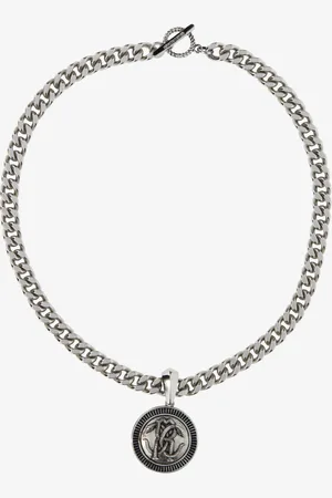 Roberto Cavalli Rc Logo Necklace - Male Fashion Jewelry Unica