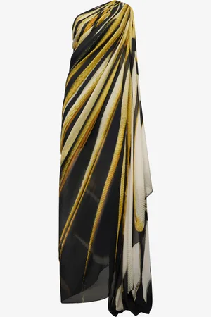 Roberto Cavalli Ray Of Print Silk Maxi Dress - Female Evening Dresses 38