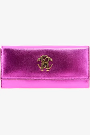 Roberto Cavalli Wallet With Monogram Rc - Female Small Leather Goods Unica