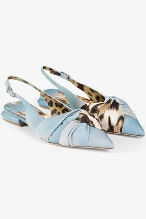 Roberto Cavalli Graphic-print Slingback Ballerinas - Female Shoes 37