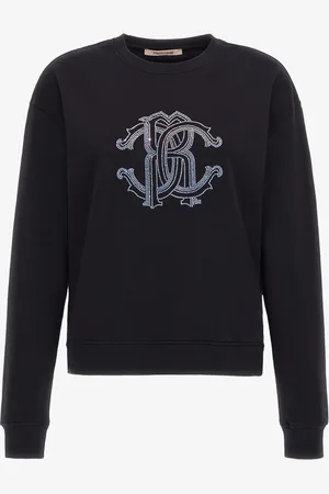 Roberto Cavalli Sweatshirt With Monogram Rc - Female Sweatshirts Xxl