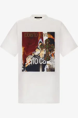 Roberto Cavalli T-shirt With Printed Logo - Male T-shirts L