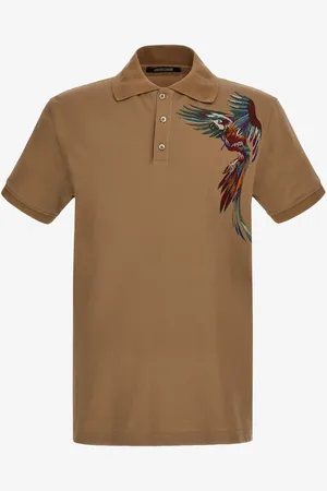 Roberto Cavalli Parrot Polo - Male T-shirts And Polos S