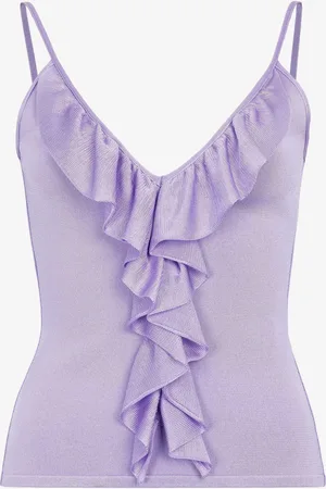 Roberto Cavalli Ruffle-detailed Vest Top - Female Knitwear 38