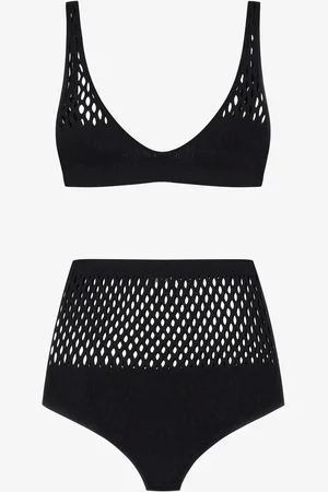 Roberto Cavalli Mesh High Waist Bikini - Female Beachwear Unica