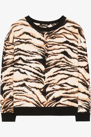 Roberto Cavalli Freedom-print Cotton Sweatshirt - Female Sweatshirts 38