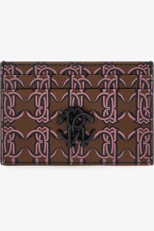Roberto Cavalli Cardholder With Monogram Rc - Male Small Leather Goods Unica