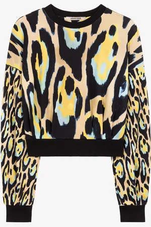 Roberto Cavalli Leopard Print Sweatshirt - Female Sweatshirts L