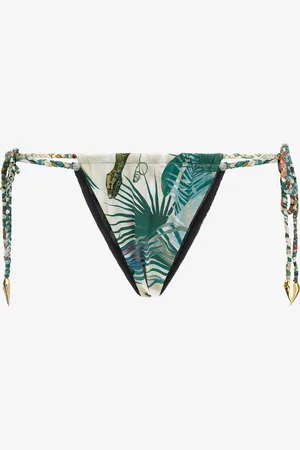 Roberto Cavalli Bikini Bottom With Jungle Print - Female Bikini Xs
