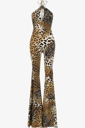 Roberto Cavalli Jumpsuit With Jaguar Skin Print - Female Dresses 40