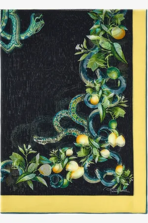 Roberto Cavalli Stole With Lemon Print - Female Scarves & Silks Unica