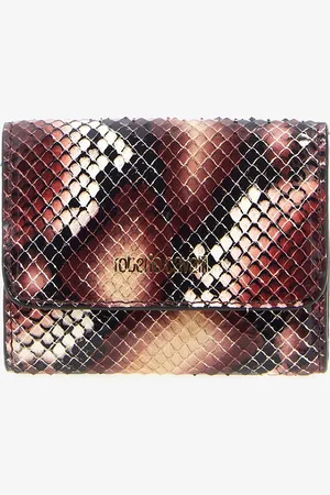 Roberto Cavalli Small Logo-print Leather Wallet - Female Small Leather Goods Unica