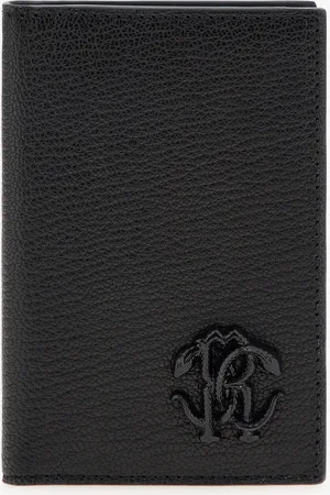 Roberto Cavalli Cardholder With Monogram Rc - Male Wallets & Small Leather Goods Unica