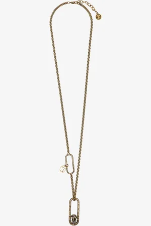 Roberto Cavalli Necklace With Monogram Rc - Female Fashion Jewelry Unica