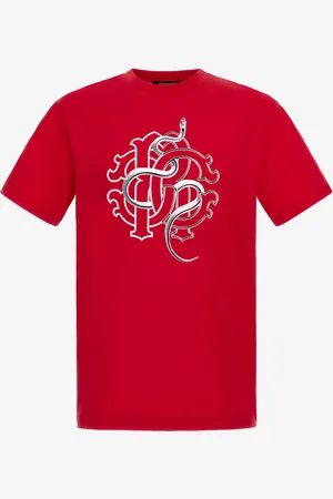 Roberto Cavalli T-shirt With Snake Print - Male T-shirts And Polos Xxl