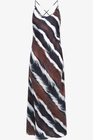 Roberto Cavalli Animalier Print Slip Dress - Female Dresses 44