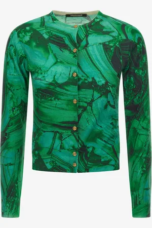 Roberto Cavalli Malachite Print Cardigan - Female Ready To Wear Xs