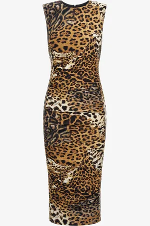 Roberto Cavalli Jaguar Skin Print Dress - Female Dresses 38