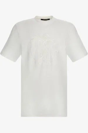 Roberto Cavalli Logo T-shirt - Male T-shirts Xs