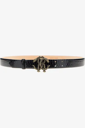 Roberto Cavalli Belt With Monogram Rc - Female Belts 80