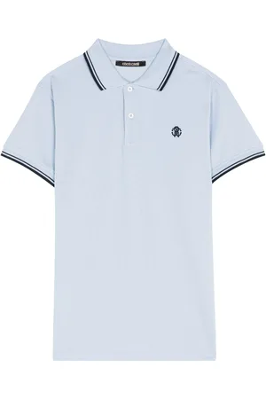 Roberto Cavalli Rc Monogram-embroidered Polo Shirt - Male Polos S