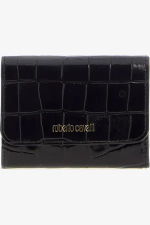 Roberto Cavalli Crocodile Print Wallet - Female Small Leather Goods Unica