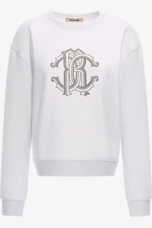 Roberto Cavalli Sweatshirt With Monogram Rc - Female Sweatshirts Xl