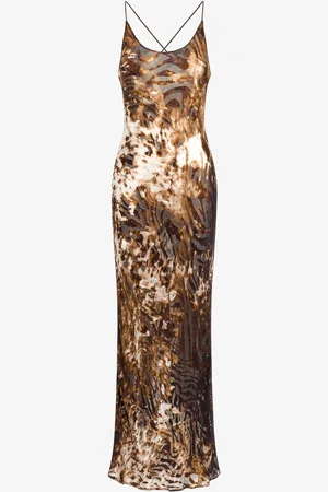 Roberto Cavalli Appaloosa Print Slip Dress - Female Dresses 42