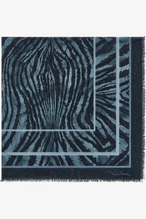 Roberto Cavalli Shawl With Freedom Print - Female Scarves & Silks Unica